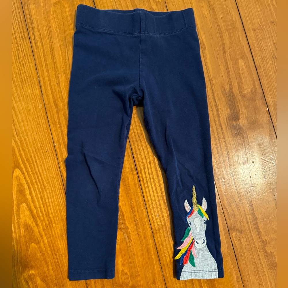 Mini Boden Unicorn Leggins size 3-4 My daughter loved them